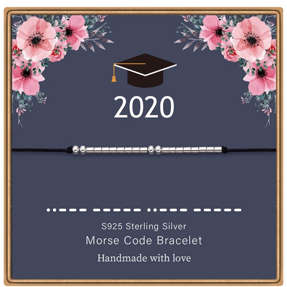 FREE with any purchase S925 Sterling Silver Beads Morse Code Bracelet